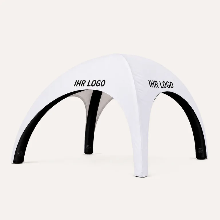 Aufblasbares Dome-Zelt 3 × 3 m mit Platzhalter „IHR LOGO“