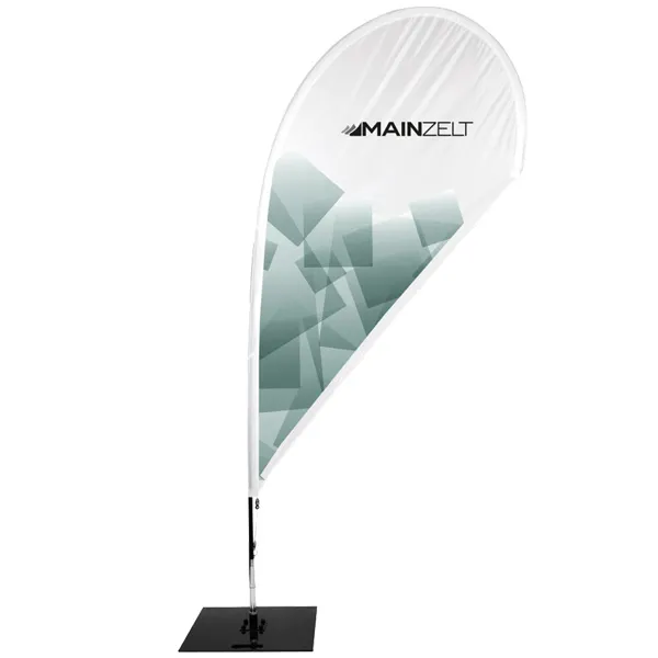 Beachflag Tropfen 260 inklusive Glasfasermast