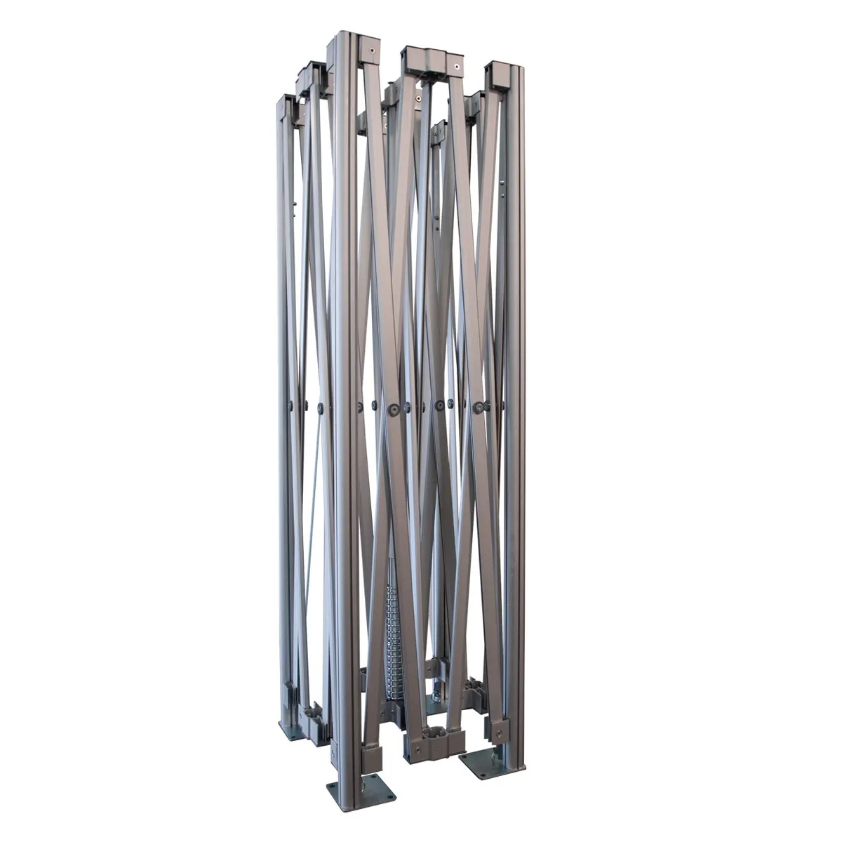Aufgestelltes Faltzelt-Gestell aus Aluminium ohne Dach