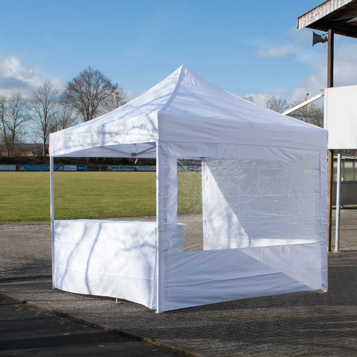 Seitenwände für den Faltpavillon: welche Wand an welche Seite?