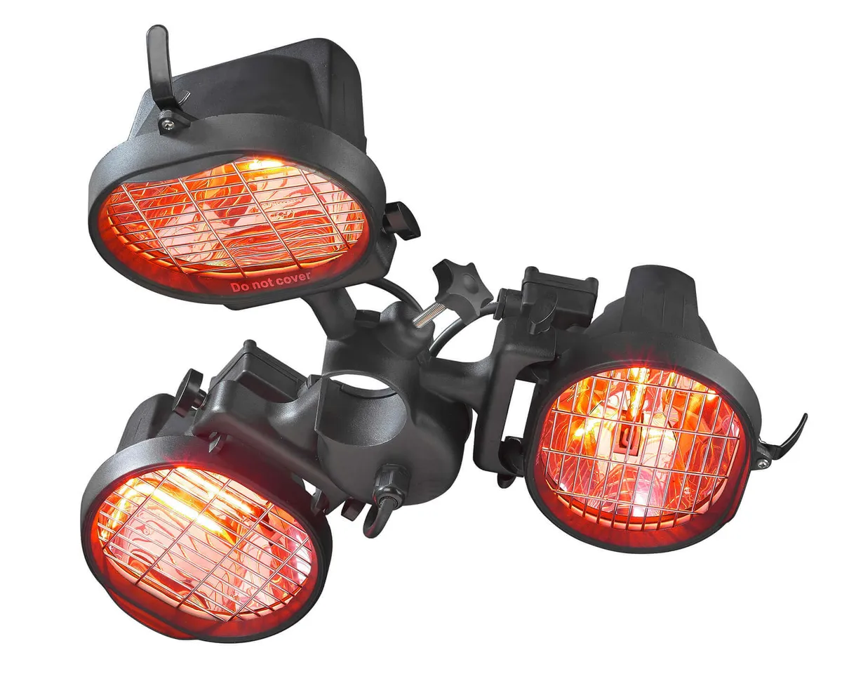 Infrarot-Heizstrahler 3 × 500 W