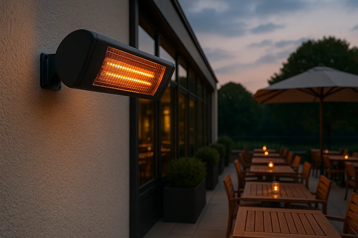 Heizpilz oder Heizstrahler: Wärme für Terrasse, Schirm und Zelt