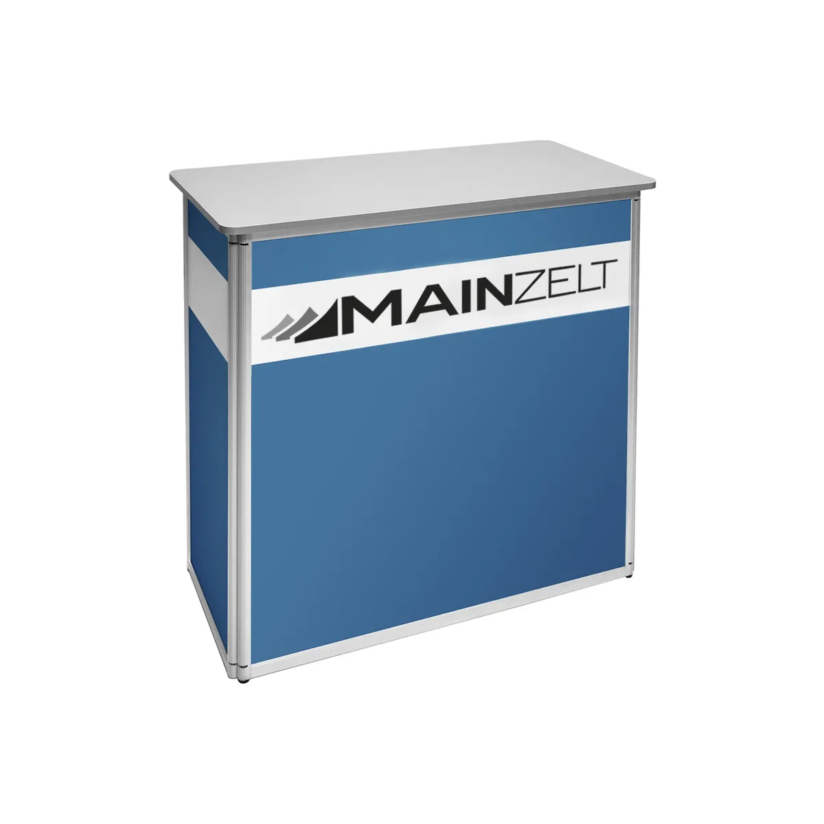 Messetheke mit Aluminium-Gestell von MAIN-ZELT