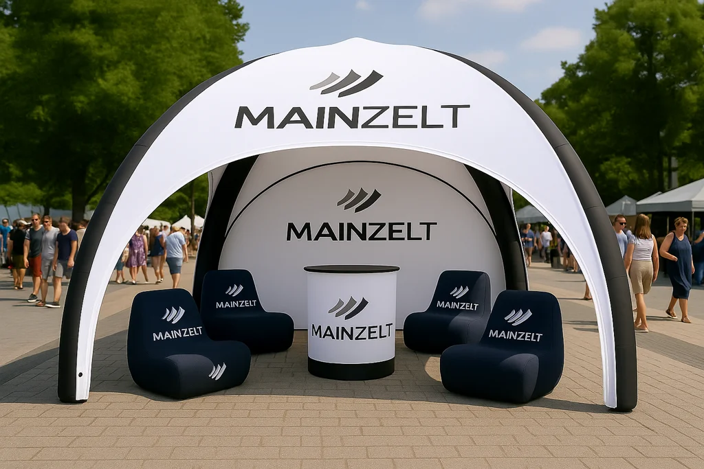 Aufblasbares Zelt vs. Faltzelt: Welche Variante passt zu Ihrem Event?